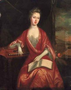 Portrait of a lady by Charles d' Agar