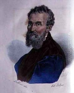 Portrait of Michelangelo Buonarroti 1475-1564 by Dolfino
