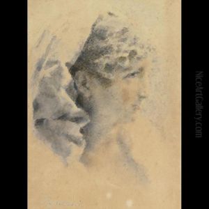 Profile Of A Young Woman by Daniele Ranzoni