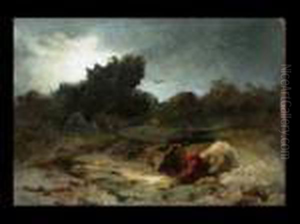 Landschaft Mit Strauchern Und - view 1