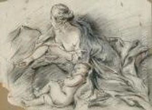 Reclining Woman With A Sleeping Baby