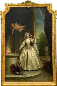 Allegorisches Portrat Einer Dame Des Versaillerhofes Als Vestalin