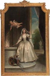 Ritratto Allegorico Di Una Dama Della Corte Di Versailles Nei Panni Di Una Vestale