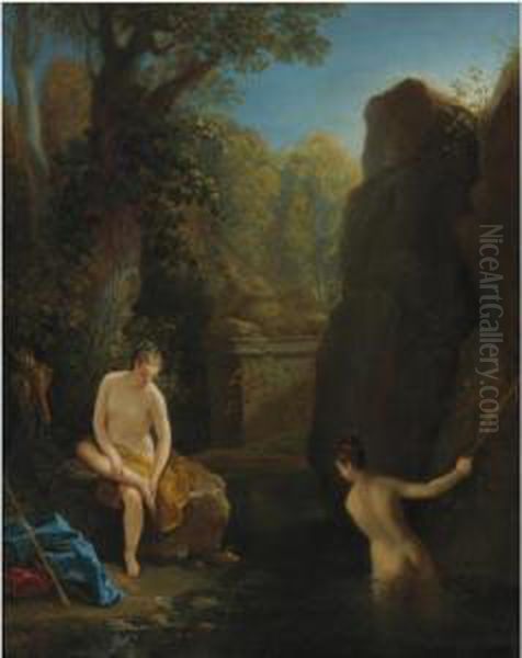 Diana And A Nymph Bathing - view 1