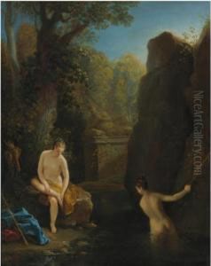 Diana And A Nymph Bathing