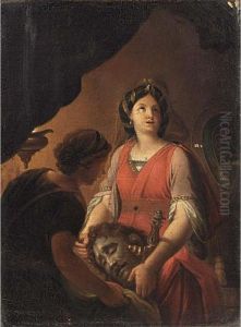 Judith And Her Servant With The Head Of Holofernes by Jean Raoux