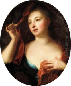 A Portrait Of A Lady, Bust Length, Veiling Her Head A Portrait Of A Lady, Bust Length, Veiling Her Head