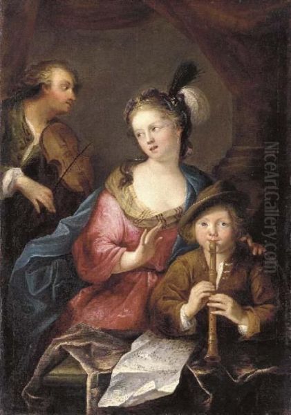Musicians In An Interior - view 1