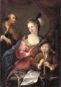Musicians In An Interior