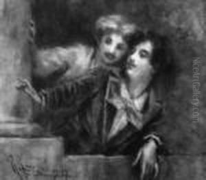 "gli Amici" 1879 by Camillo Rapetti