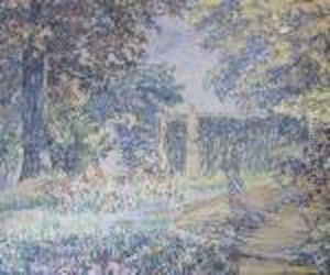 Raphael : Jardin A Uccle by Joseph Morris Raphael