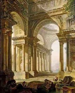 Temple in Ruins by Pierre-Antoine Demachy