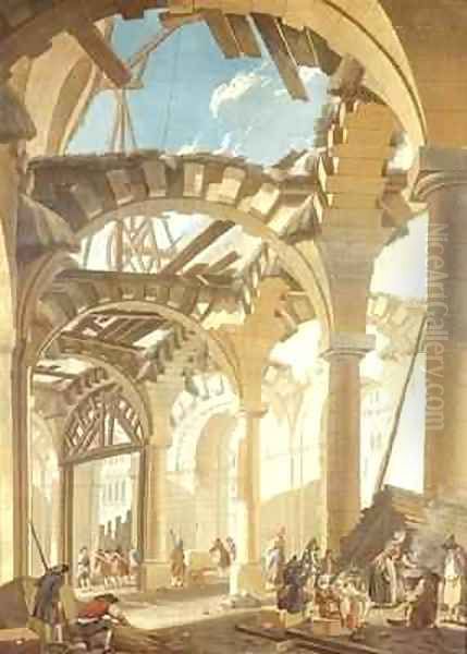 Construction of a Wheat Market - view 1