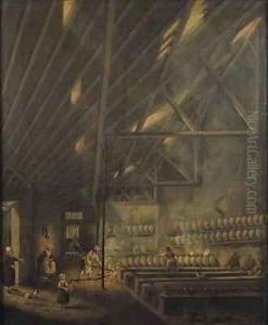 Interior of a Workshop by Pierre-Antoine Demachy