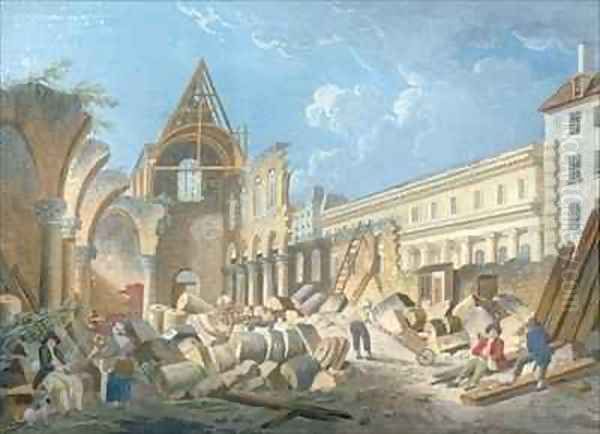 Demolition of the Couvent des Cordeliers - view 1
