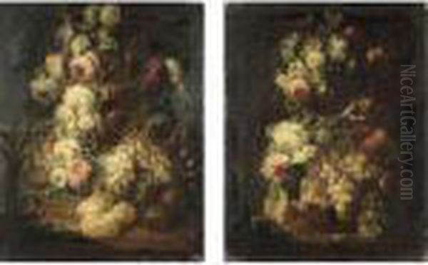 Nature Morte Con Fiori E Frutta - view 1