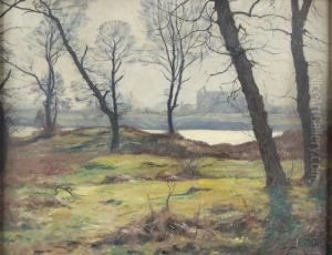 Weite Niederrheinische Herbstlandschaft by Alfred Rasenberger