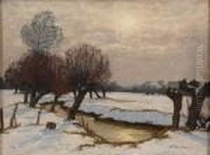 Die Niers Im Winter. by Alfred Rasenberger