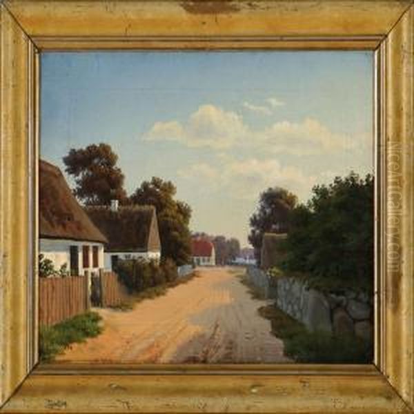 A Danish Village Alley Near The Sea - view 1