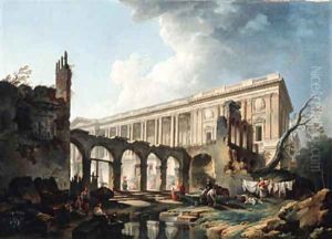 The clearing of the Colonnade du Louvre and the Demolition of the Hotel Rouille