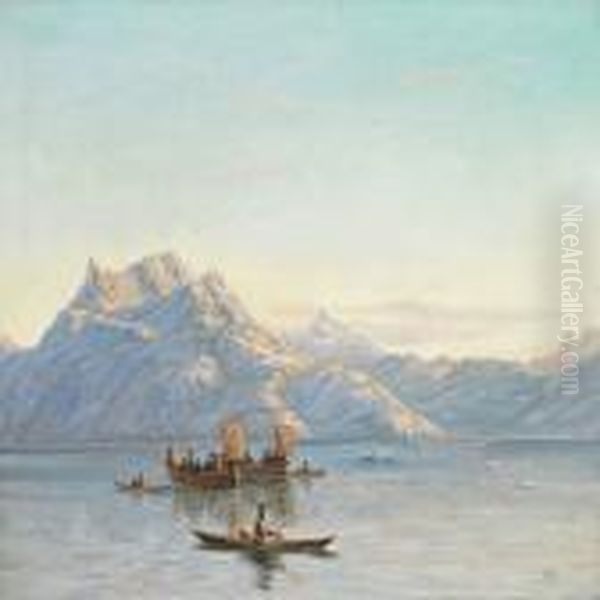 Scenery Ingreenland At Godthaabsfjorden - view 1