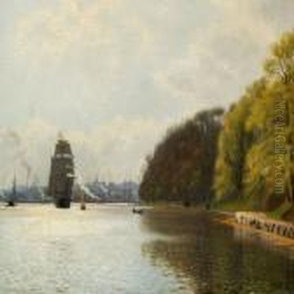 Harbour Scene, Presumably Svendborg, Funen - view 1