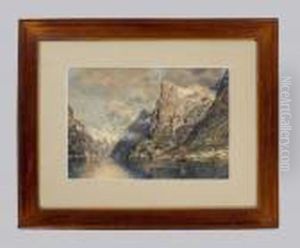 Romantische Fjordlandschaft by Georg Anton Rasmussen