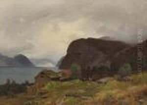Gardsbruk Ifjordlandskap by Georg Anton Rasmussen