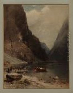 Fjordlandskap by Georg Anton Rasmussen