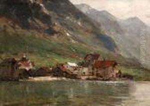 Fischerdorf Am Fjordufer