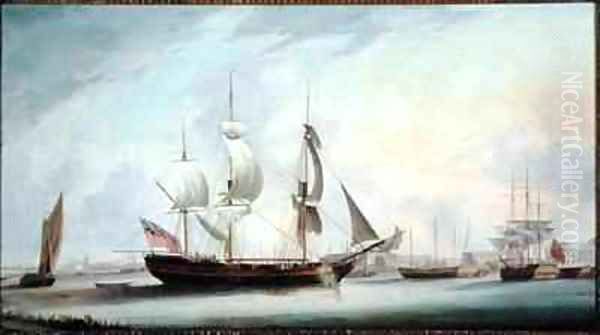 Shipping in the Thames at Deptford - view 1