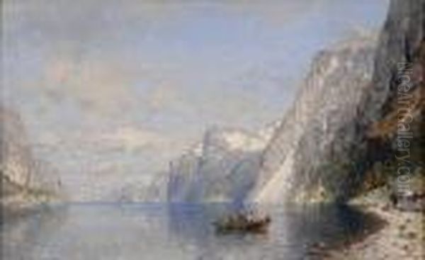 Sommerlicher Fjord Mit Fischerdorf. - view 1