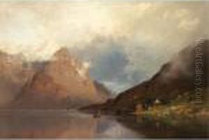 Brygge Ved Fjorden (pier At The Fjord) by Georg Anton Rasmussen