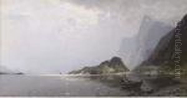 Rowing Out On A Norwegian Fjord - view 1