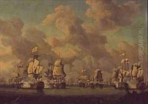 Lord Rodneys Victory over the French Fleet off Dominica by Robert Dodd