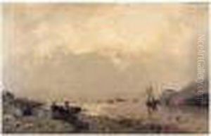 Pecheurs En Bordure De Fjord