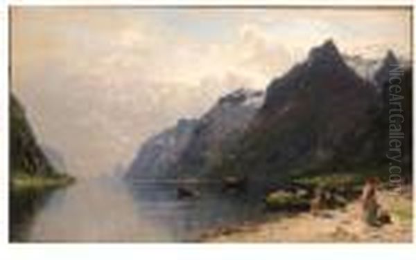 Aus Dem Sognefjord: A Norwegian Fjord In Summer - view 1