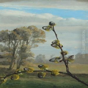 Willow Branch In Blossom by Niels Pieter Rasmussen