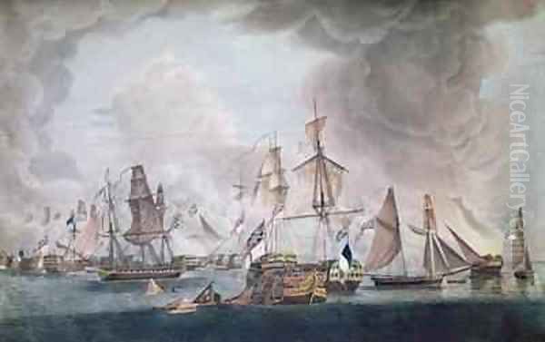 The Defeat of the Combined Forces of France and Spain at the Battle of Trafalgar in 1805 - view 1