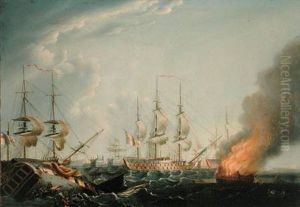 Morning after the Battle of the Nile by Robert Dodd