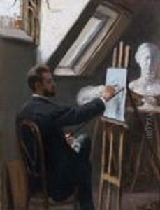 Portrait D'artiste by Eiler Rasmussen-Eilersen