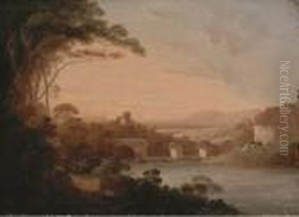 Cattle By A River - view 1