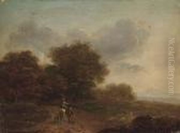 Travellers In An Extensive Landscape - view 1