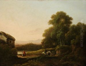 Wooded Landscape With Figures