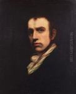 Portrait Of John Opie, Bust-length, In A Black Coat And White Cravat by John Rathbone