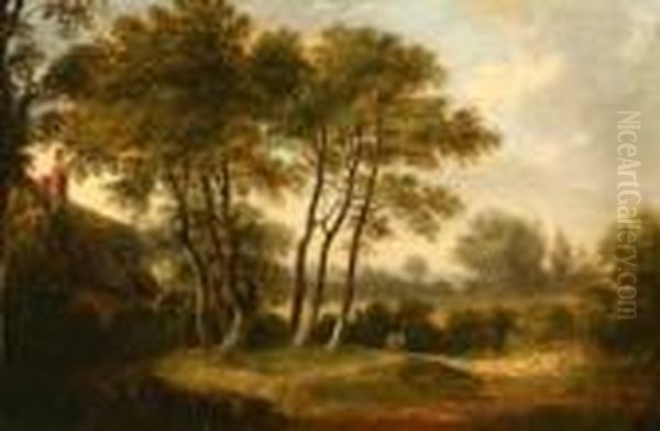 Woody Landscape With Cottage - view 1