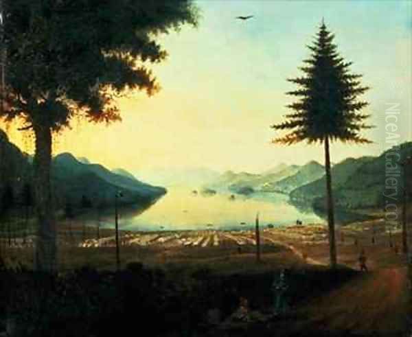 The Encampment at Lake George New York - view 1