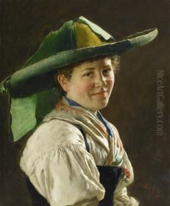Portrait Of A Dirndl In Costume