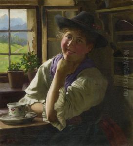 Dirndl Am Fenster. Dirndl Am Fenster.