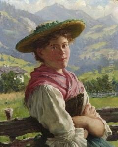 Dirndl Am Zaun